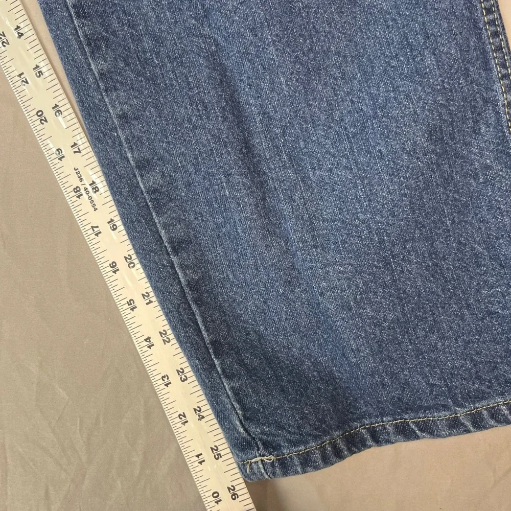 Y2K Dickies Mens Straight Leg Denim Jeans Medium Wash Blue 36x34
